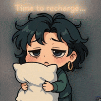 Yawning Deep Blue GIF by Persona