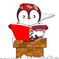 Read Comic Book Sticker by Pudgy Penguins