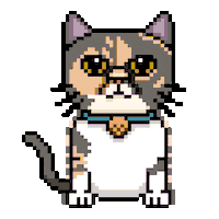 Cat Pixel Sticker