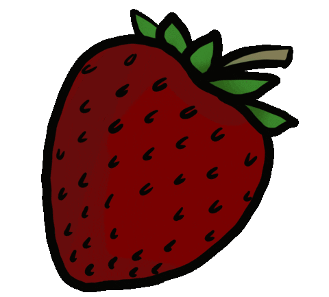 TLKT strawberry katietorres Sticker
