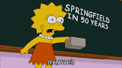 Scared Lisa Simpson GIF by The Simpsons