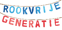 RookvrijeGeneratie kids healthy children flags Sticker