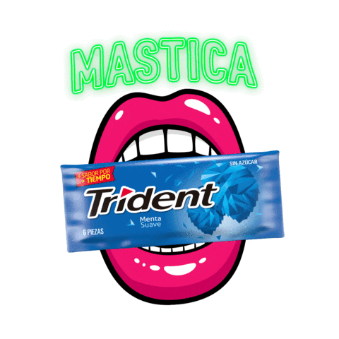Chicles Sticker by Trident Colombia