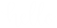 Lettering Hello Sticker