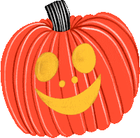 Halloween Orange Sticker
