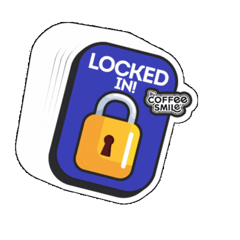 Locked In Coffee Smile Sticker by Gardenia PH
