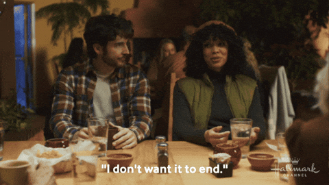 Mckenzie Westmore Dinner GIF by Hallmark Channel