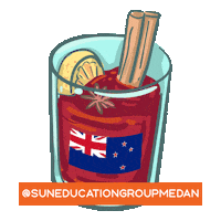 suneducationgroupmedan newzealand studyabroad mulledwine suneducation Sticker