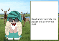 Gnome Deer GIF