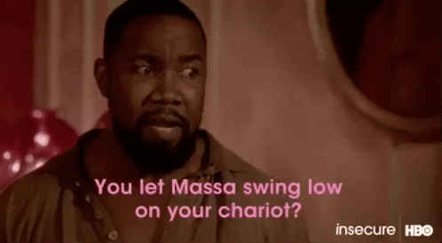 michael jae white you let massa swing low on your chariot GIF