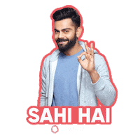 Virat Kohli Love Sticker by Livspace