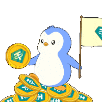 Money Crypto Sticker by Pudgy Penguins