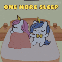 Sleep Tight Cant Wait GIF by Brave Unicorn