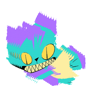 Cat Alice Sticker