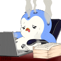 Tired Burnt Out Sticker by Pudgy Penguins