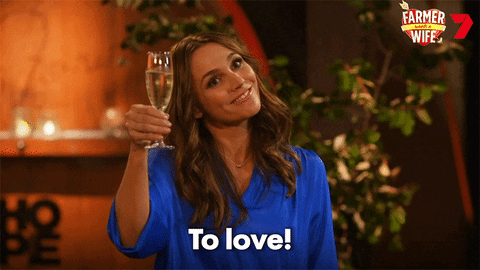 To Love Cheers GIF by Farmer Wants A Wife