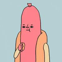 disturbing hot dog GIF by Percolate Galactic