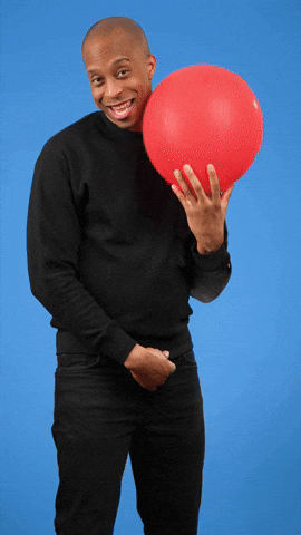 Playing Red Balloon GIF by Bernardson