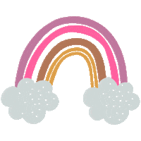 Rainbow Aftertherain Sticker by Lua Luá