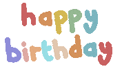 Happy Birthday Rainbow Sticker