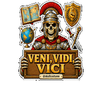 Julio Cesar Skull Sticker