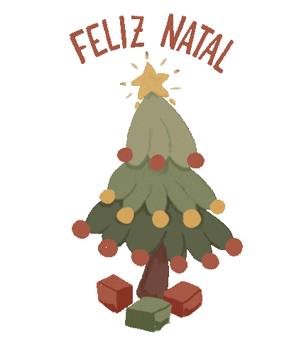 Natal Ilustração Sticker