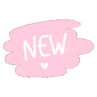 Artbyiitu new pink text white Sticker
