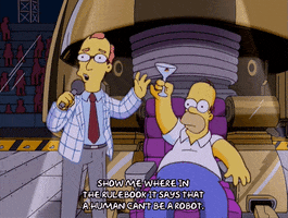homer simpson robot GIF