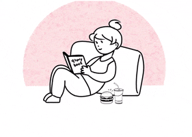 hazash reading chilling procrastinate freetime GIF