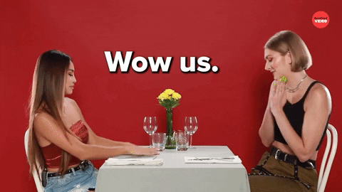 On A Date Wow GIF by BuzzFeed