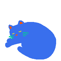 Cat Sleep Sticker
