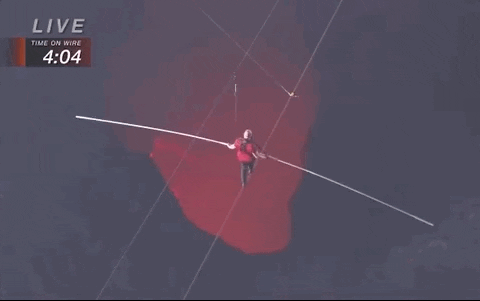 Nik Wallenda Highwire GIF by Volcano Live! with Nik Wallenda