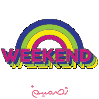 Friday Weekend Sticker by TasmeemGroup