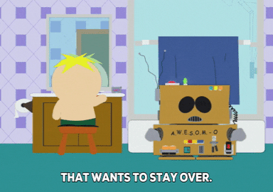 butters stotch robot GIF by South Park 