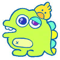 seikimatsujiken green japan pop colorful Sticker