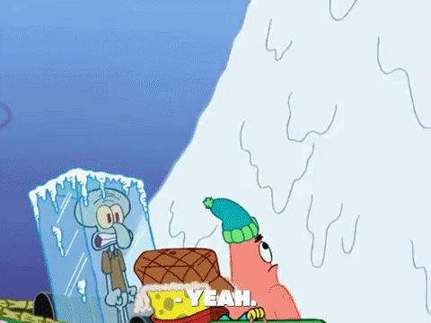 season 8 frozen face-off GIF by SpongeBob SquarePants