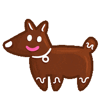 ThePinkAxolotl happy dog christmas xmas Sticker