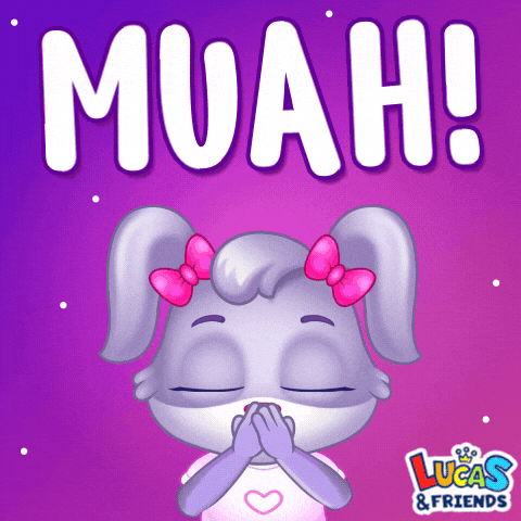 I Love You Kiss GIF by Lucas and Friends by RV AppStudios