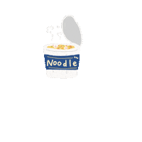Cup Noodles Eating Sticker