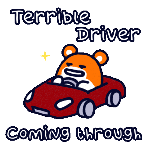 Driving On My Way Sticker