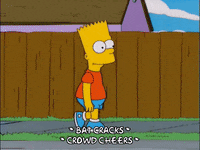 happy bart simpson GIF