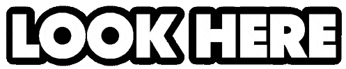 Look Here Sticker by Zetafonts Type Foundry
