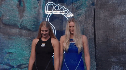 North Carolina Swimming GIF by UNC Tar Heels