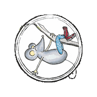 Red Shoes Mouse Sticker