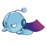 Robot Flying Sticker by Mr.io Games