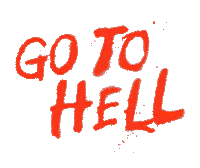 Go To Hell Sticker by Clinton Kane