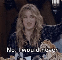 I Would Never Ashley Johnson GIF