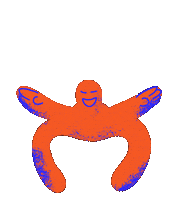 Encounter_konference happy animation dancing wave Sticker