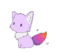 wortstarkfundraising rainbow fox fundraising fundraiser Sticker
