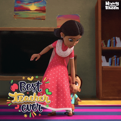 Gratitude Teachers GIF by Chhota Bheem